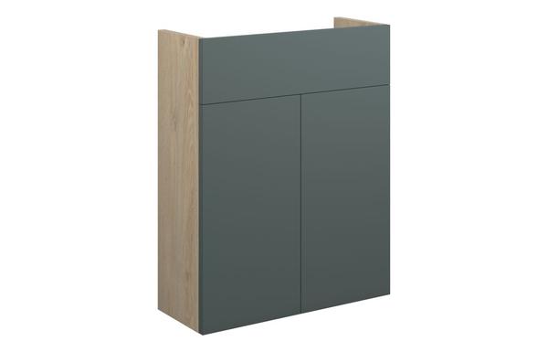 Eden 500mm Slim Basin Unit - Matt Green (Oak Cab)